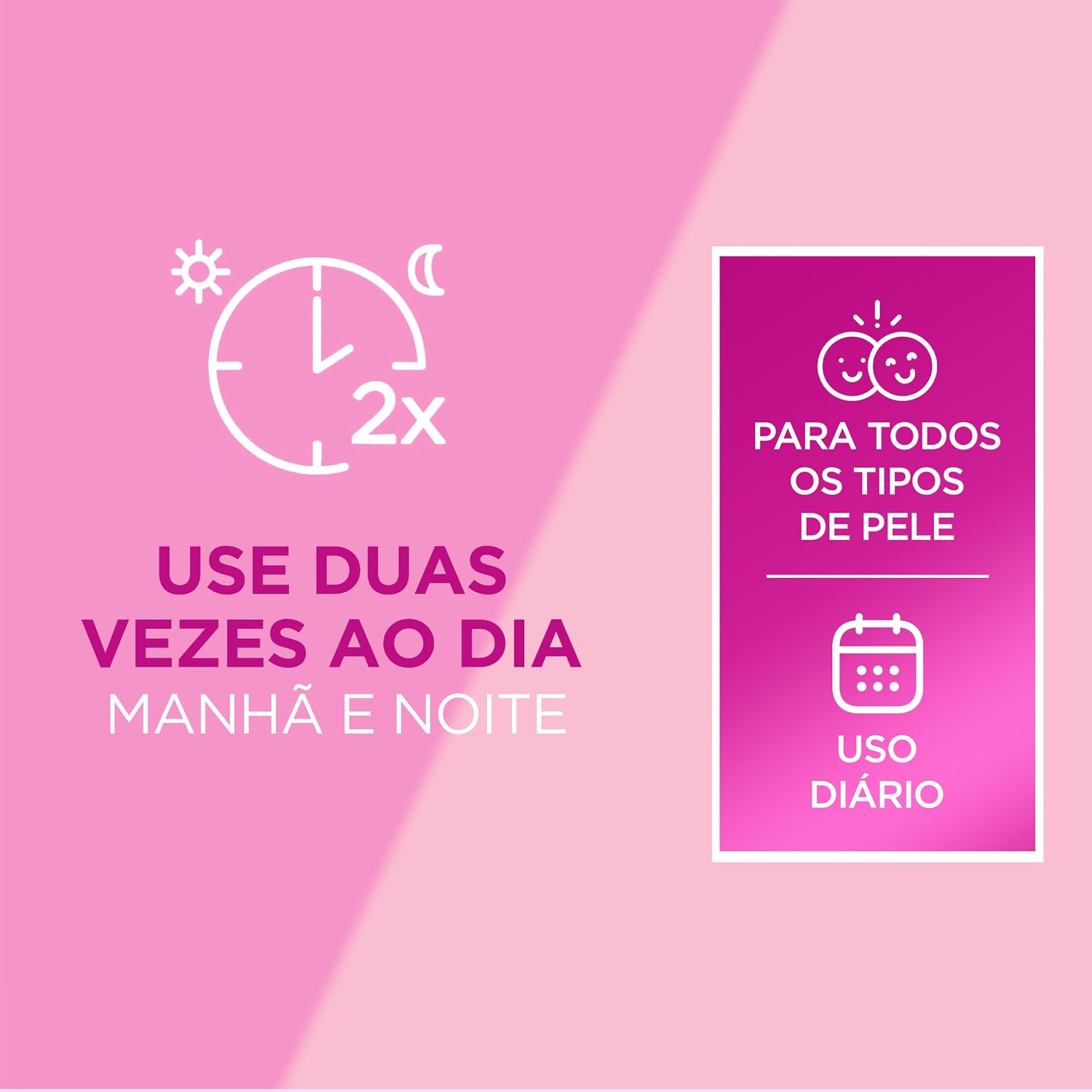 Destaca a proposta de aplicação diária e a praticidade da água micelar na rotina.