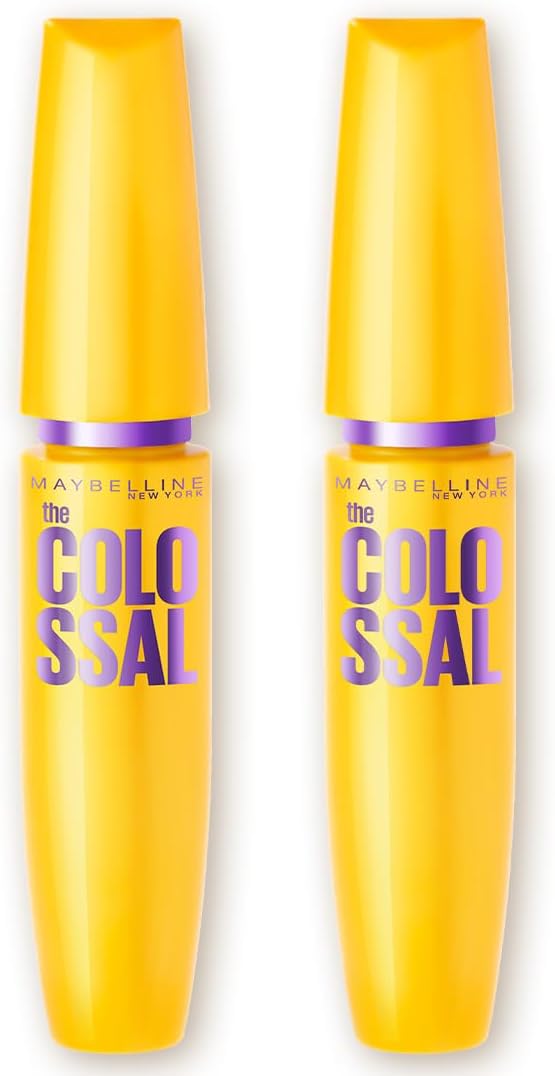 Apresenta o produto como kit duplo e reforça a proposta de volume extremo da linha The Colossal.