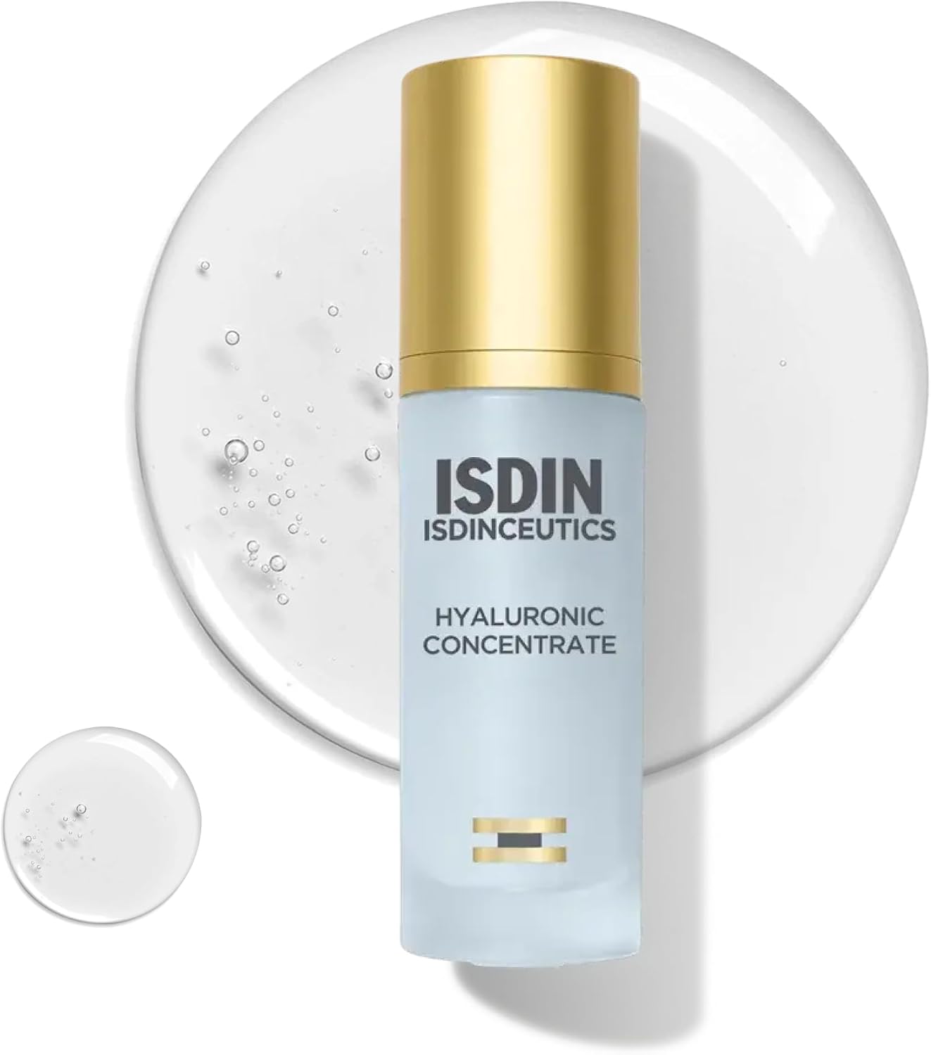 Apresenta o produto de forma direta, reforçando reconhecimento de marca, formato do frasco e posicionamento premium.