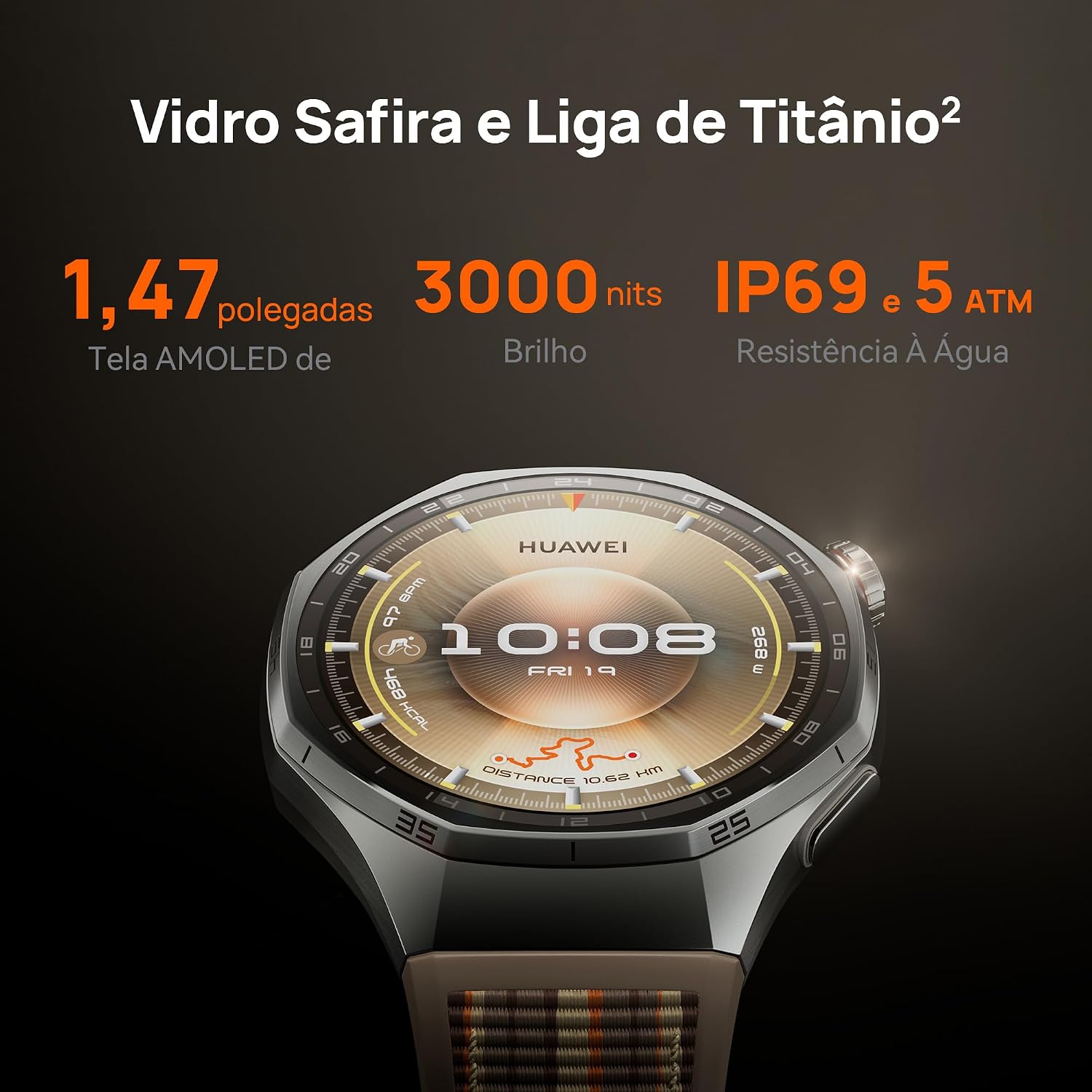 Mostrar como o relógio se comporta no pulso e como ele se encaixa em rotina esportiva.