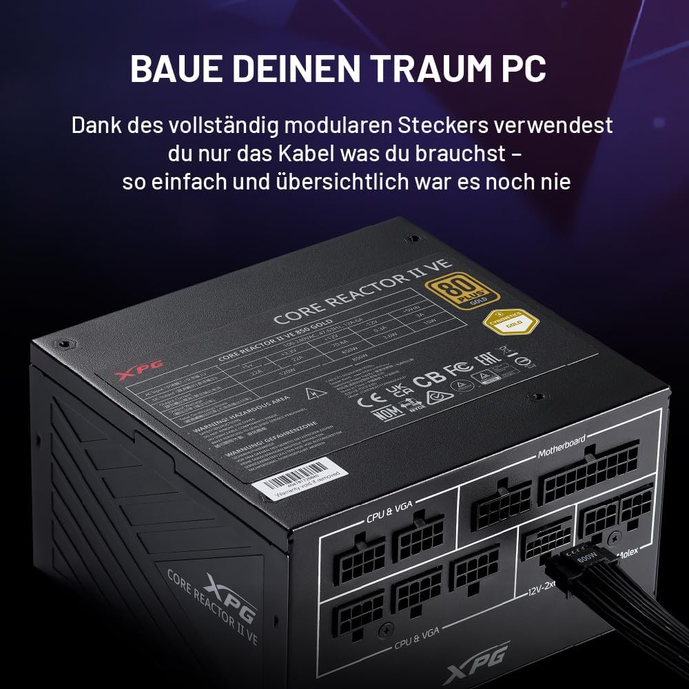 Mostra como a fonte se comporta no uso prático e no contexto de um PC gamer/de alto desempenho.