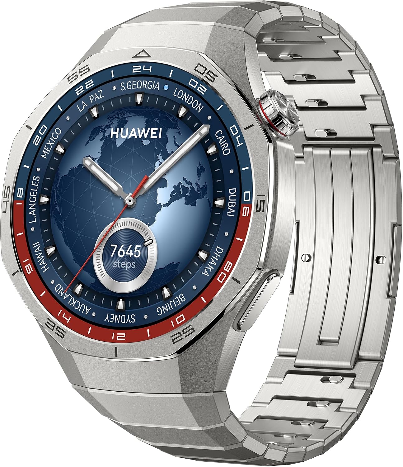 Smartwatch, Huawei Watch Gt 5 Pro 46Mm, Cerâmica e Titânio, Monitoramento Esportivo Profissional, Mapas de Campos de Golfe, Até 2 Semanas de Bateria, Compatível com Ios e Android, Titânio