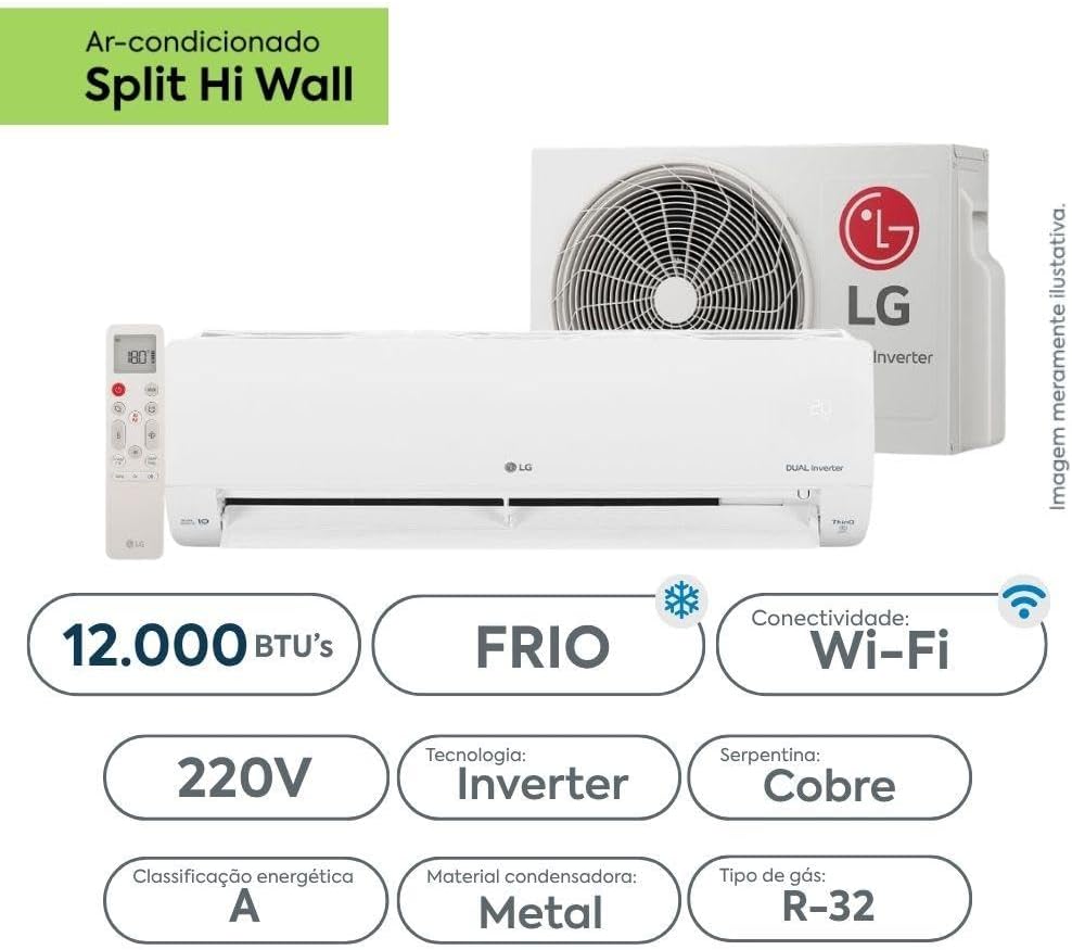 Ajuda a comunicar o benefício principal: climatização do ambiente com sensação de conforto e praticidade.