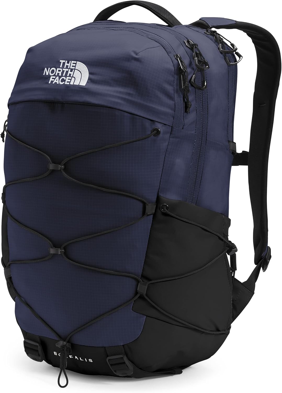 Mostra como a mochila se comporta em situação de uso, reforçando praticidade e estilo urbano.