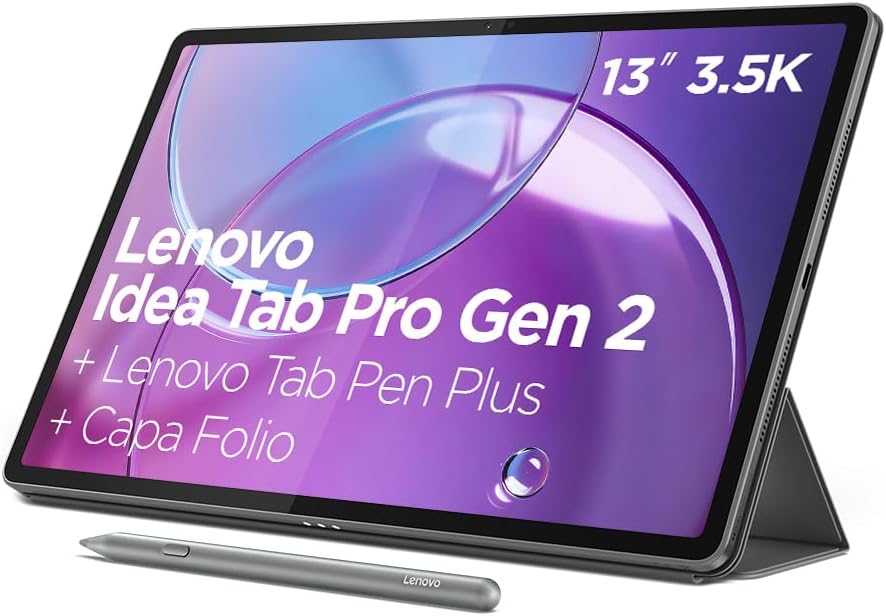 Ajuda a reforçar a identidade visual do tablet, o tamanho da tela e a primeira impressão premium do conjunto.