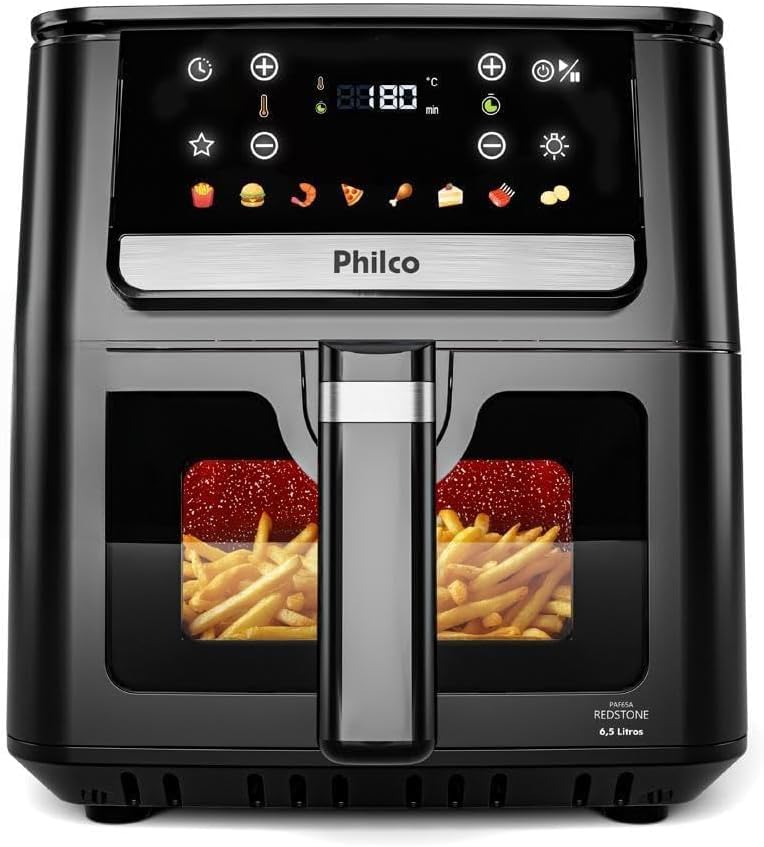 Air Fryer Philco 6,5L Visor Glass 1700W Paf65 127V