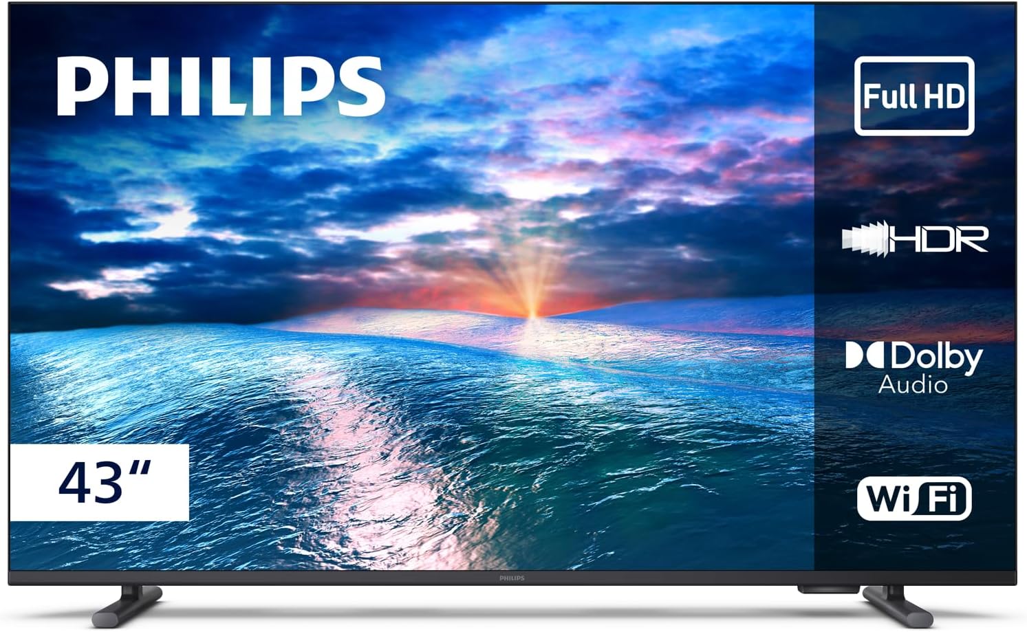 Philips, Smart Tv, 43" Full Hd, 43Pfg6910/78, Hdr10, Hdmi, USB, Dolby Audio, Wi-Fi
