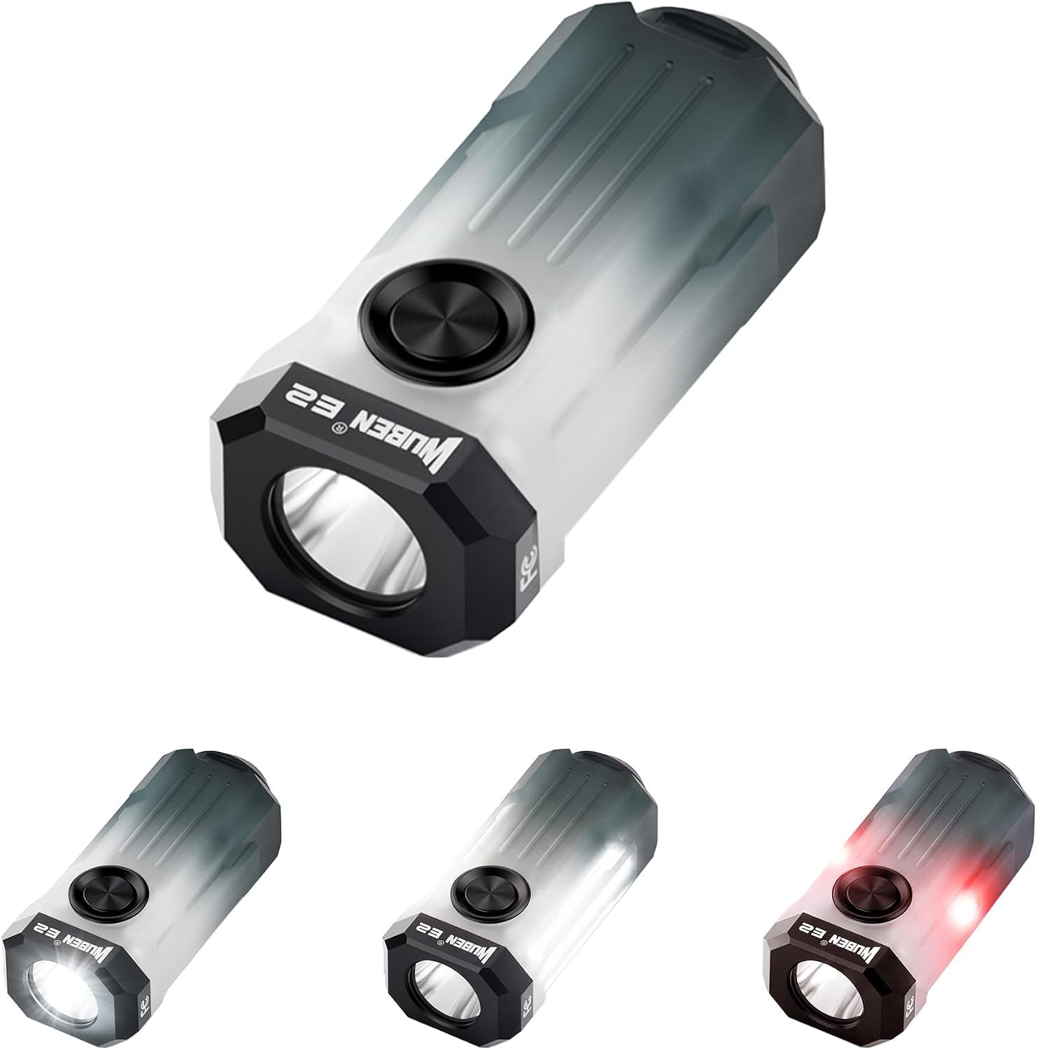 Wuben E2 Mini LED Lanterna Recarregável, Edc Chaveiro Lanterna de Bolso