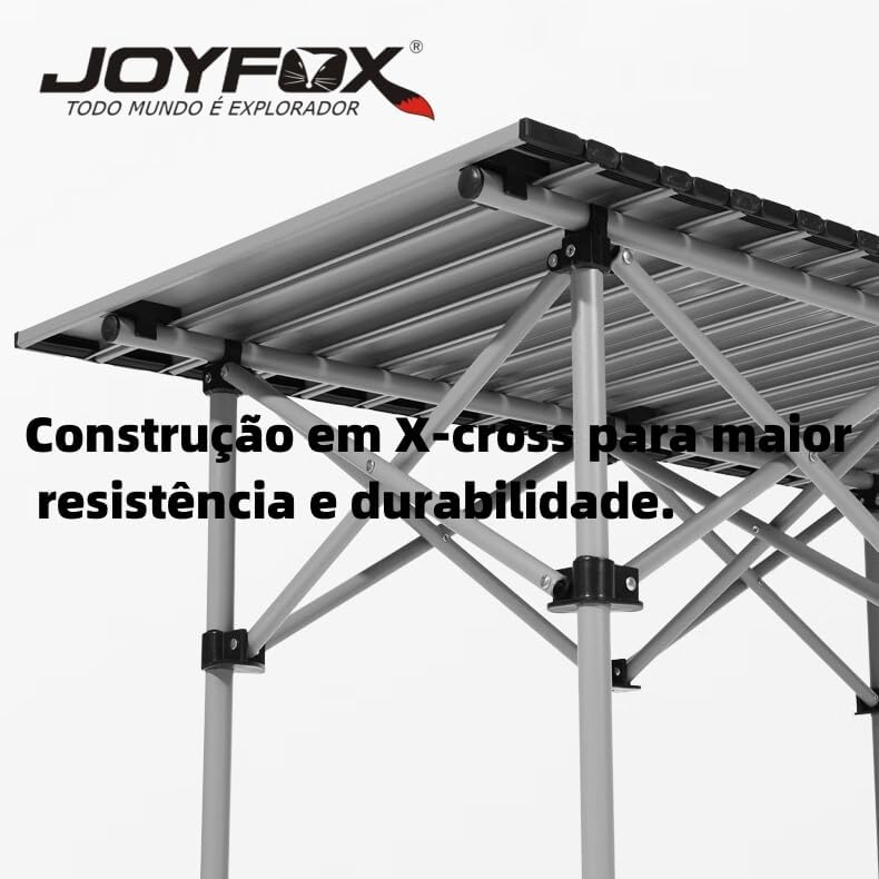 Ajuda a reforçar construção, acabamento e praticidade de montagem/armazenamento.