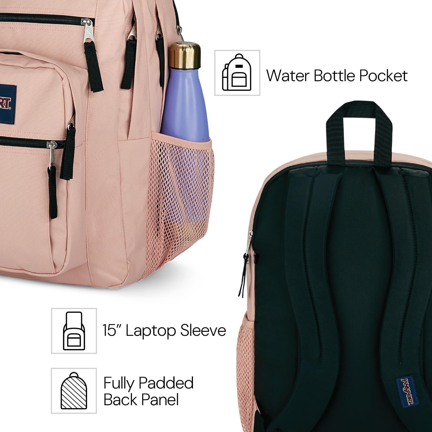 Conecta a mochila à rotina real de estudante, reforçando a proposta de uso diário.