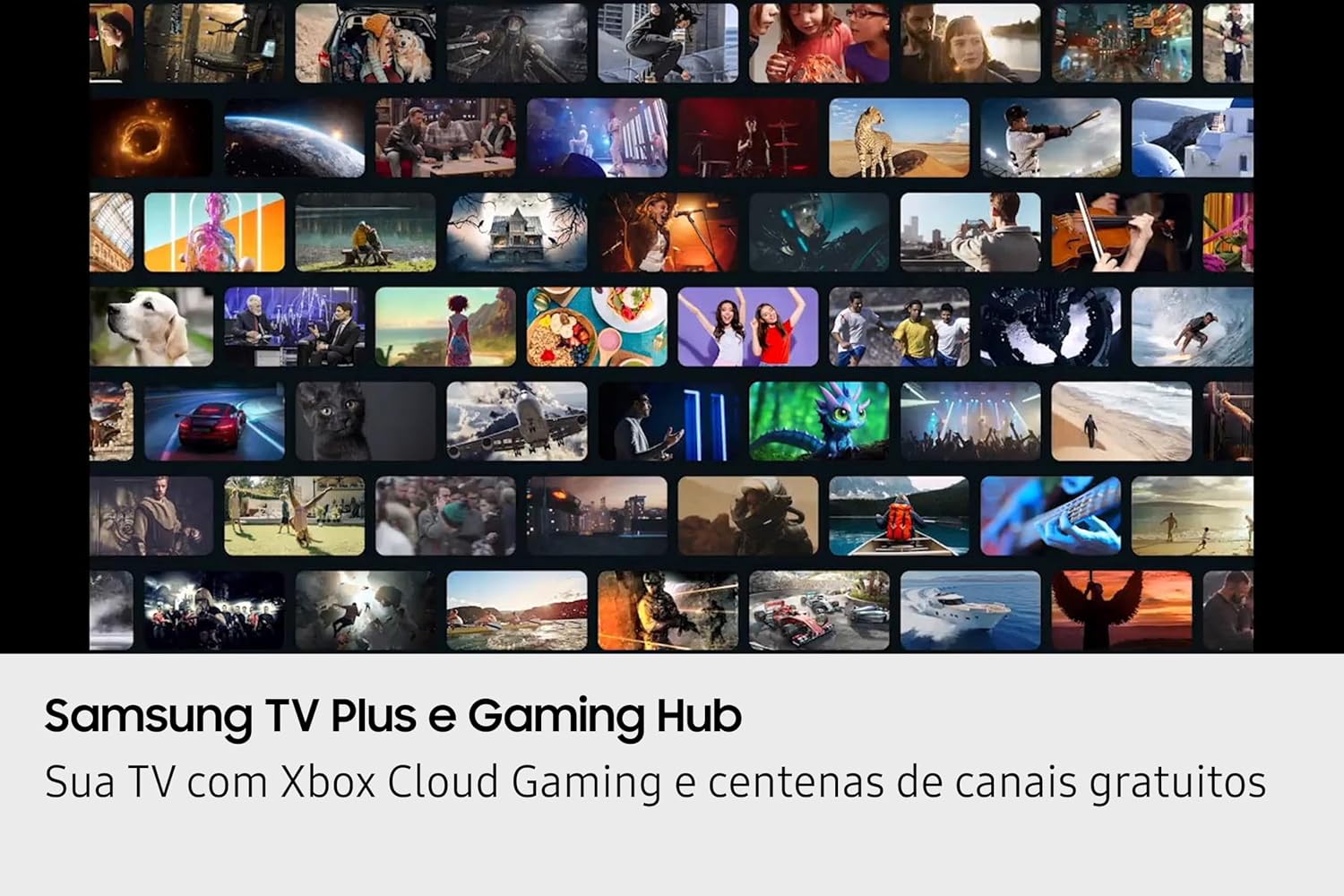 Destaca os diferenciais do modelo, como 4K, HDR, Tizen e recursos smart.