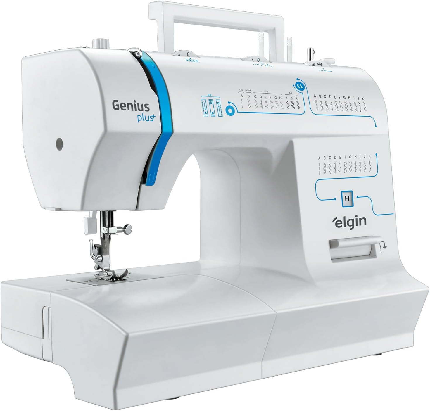 Apresenta o produto completo, reforçando design, porte compacto e identificação visual da máquina.