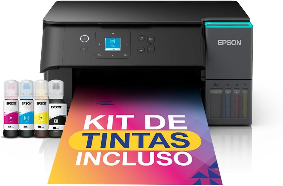 Multifuncional Epson Ecotank L4360, Imprime Frente e Verso Automático, Wi-Fi