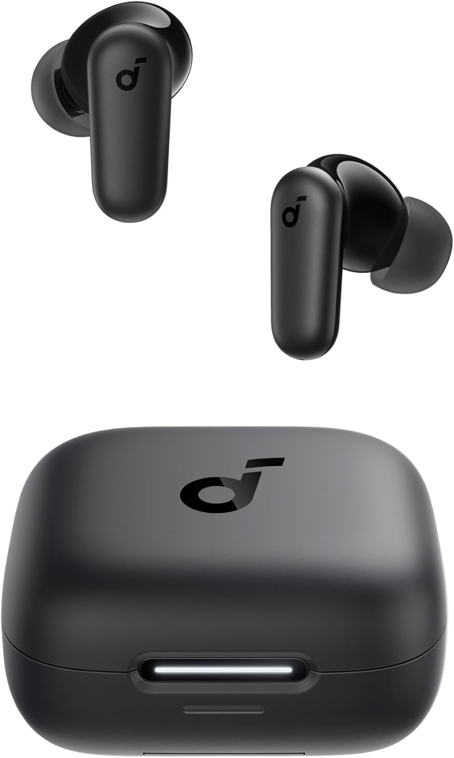 Soundcore P30I da Anker, Fone de Ouvido Bluetooth 5.4 com Cancelamento de Ruído Adaptativo, Graves Poderosos, 45H de Reprodução, Estojo 2-Em-1 com Suporte para Celular, Ip54, Fone sem Fio Tws, Preto