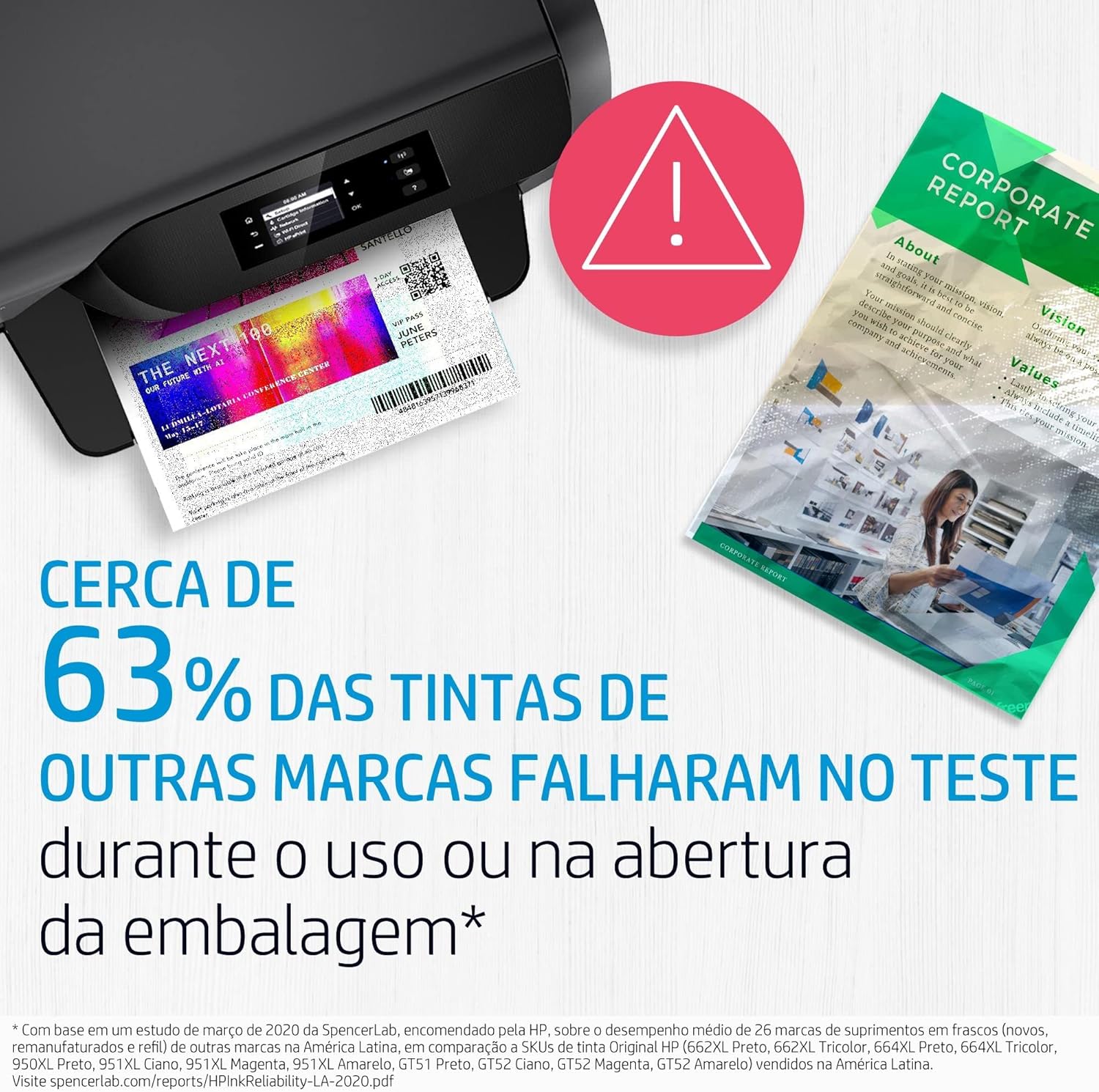 Destaca acabamento e elementos que ajudam a diferenciar um cartucho original de opções paralelas.