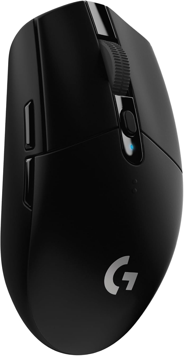 Apresenta o design geral, o acabamento fosco e a proposta de mouse sem fio para jogos.