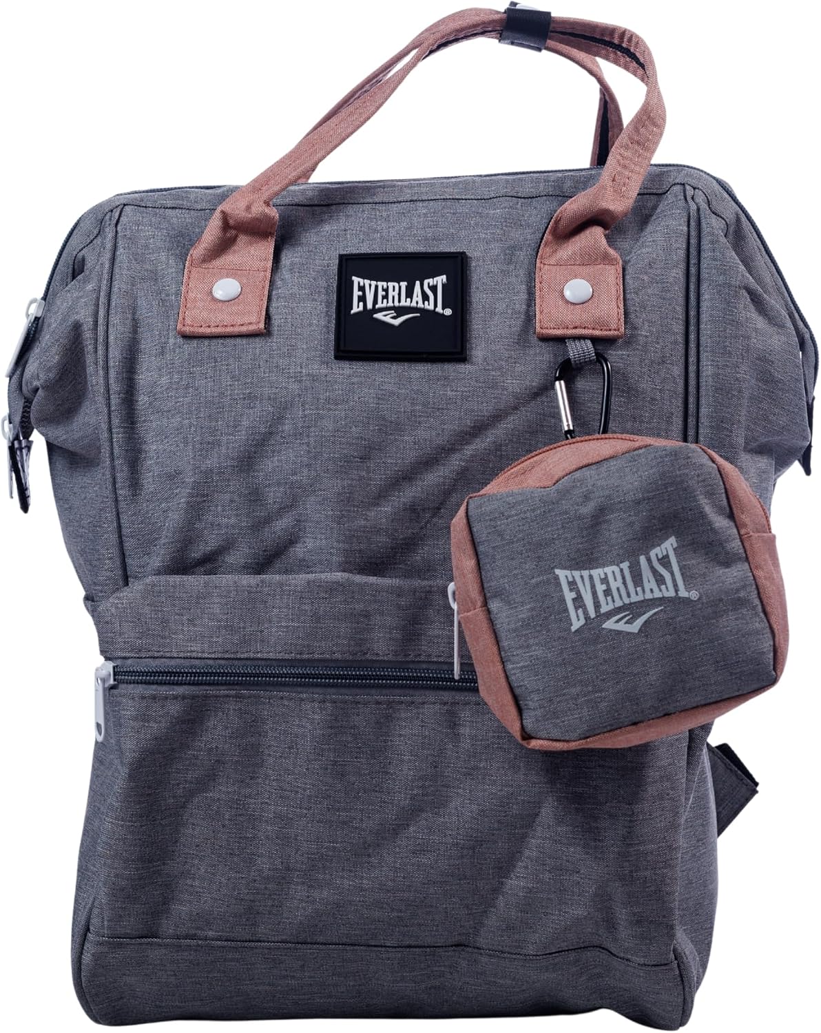 Everlast Mochila Canvas Cinza e Rosa | 100% Nylon