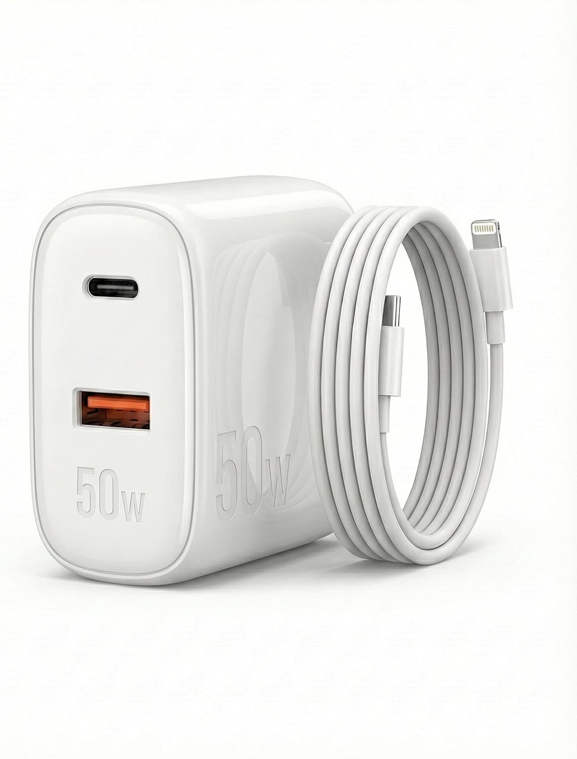 Carregador 50W + Cabo Compatível I.phone