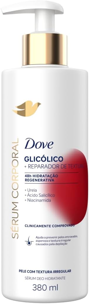 Apresenta a identidade visual, o formato da embalagem e o posicionamento do produto como sérum corporal reparador.