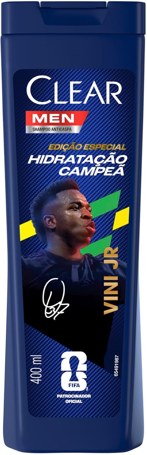 Clear Men Shampoo Anticaspa Vini Jr. Hidratação Campeã 400Ml