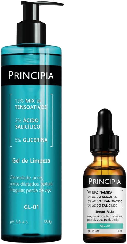 Mostra claramente que a oferta é um kit com dois itens, ajudando a destacar a proposta completa de tratamento anti-acne.