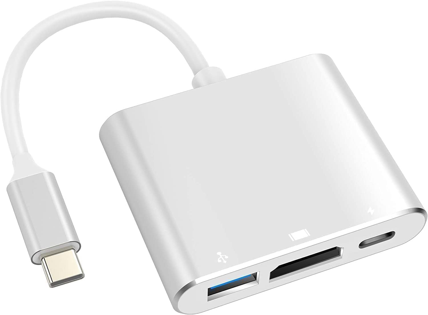 Adaptador USB-C para Hdmi 4K, USB 3.0 e Carga Pd - Compatibilidade com Macbook, Thunderbolt 3 e Dex Android - Eleva Sua Experiência Multimídia Oferece Carga Rápida Vende Mais