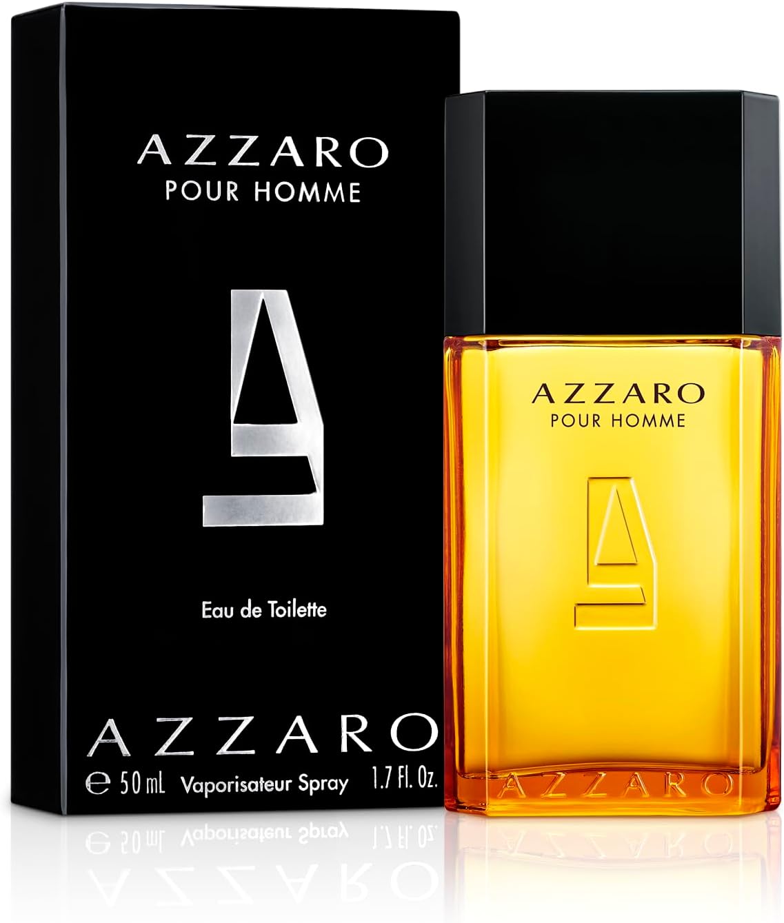 Mostra o frasco, a identidade visual da fragrância e reforça a percepção de produto premium/clássico.