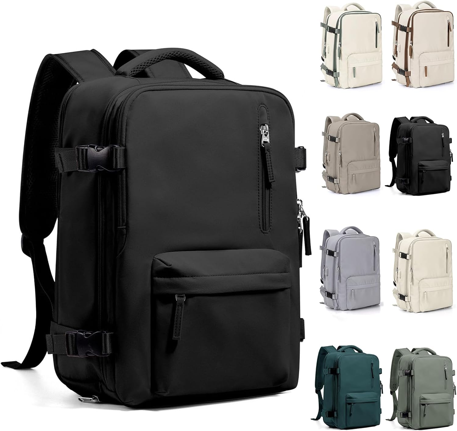 Apresenta o design geral, o porte da mochila e a proposta de uso versátil para viagem, trabalho e notebook.