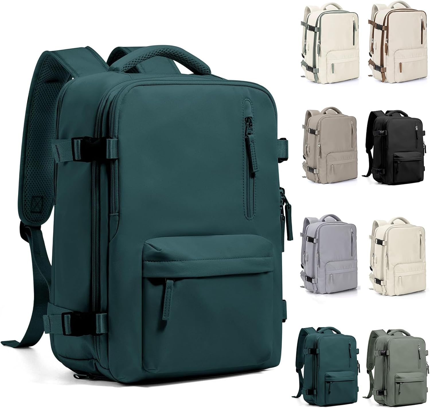 Apresenta o design geral, o tamanho e a proposta mais versátil da mochila.