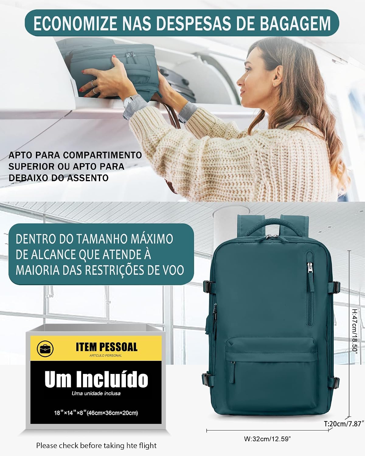 Mostra como a mochila se comporta no dia a dia e em deslocamento.
