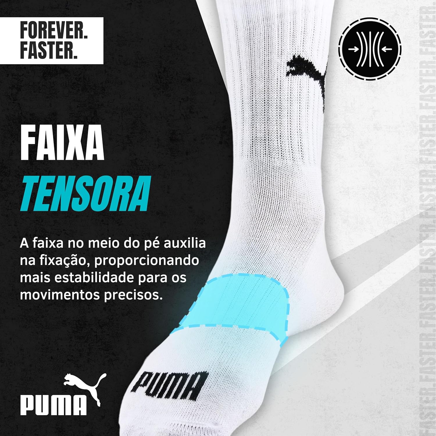 Reforça pontos como material algodão, maciez, costura fina e sensação de conforto no toque.