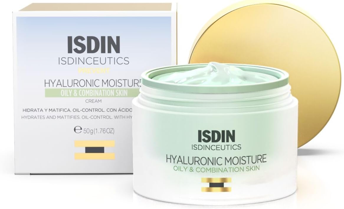 Isdin Creme Anti-Idade para Pele Oleosa Isdinceutics Hyaluronic Moisture Oily Skin - 50G