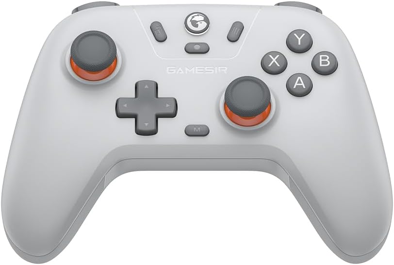 Gamesir Nova Lite Controle Bluetooth e sem Fio 2.4G para Pc Windows, Celular Android Iphone, Nintendo Switch e Steam Deck, Gamepad com Hall Effect Anti-Drift, Turbo, Vibração, Dongle USB - Cinza