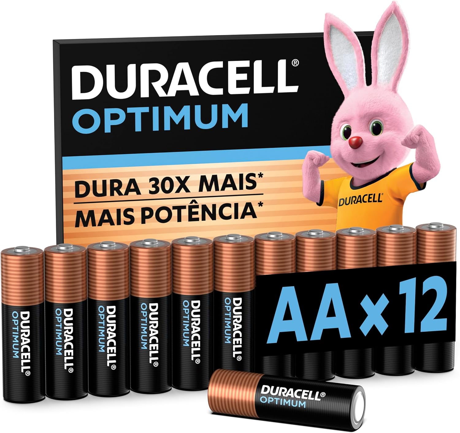 Identifica claramente o produto, o tamanho do pack e a proposta da linha Optimum.