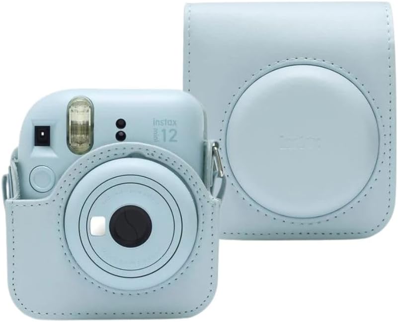 Ajuda a evidenciar acabamento, botões/controle e aparência geral da Instax Mini 12.