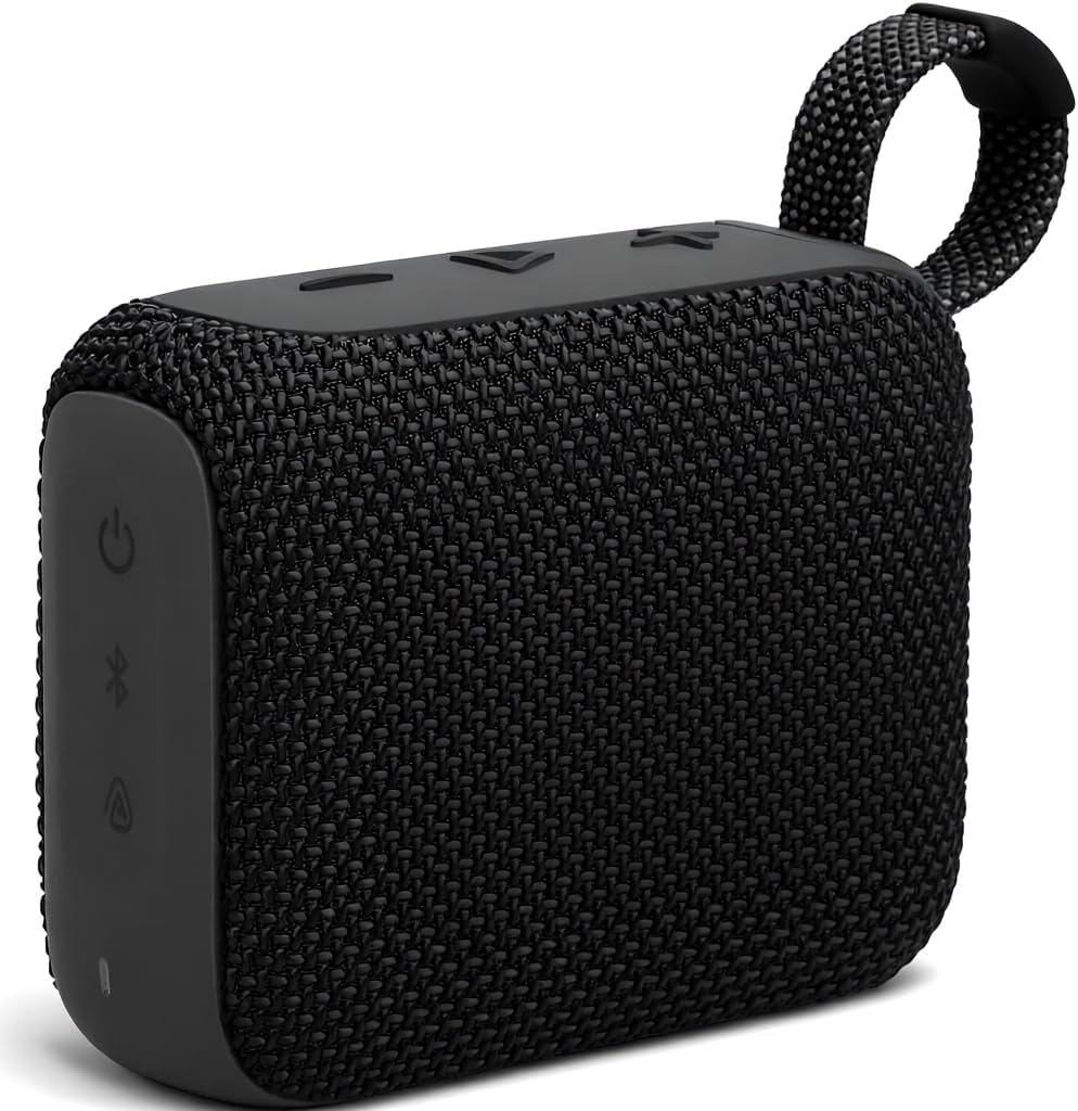 Caixa de Som Portátil Go 5W, Caixa de Som Bluetooth, Conexão USB, Cartão de Memória, Cabo P2, Som Limpo e Potente, Perfeita para Viagens, Festas, Praia, Botões de Controle, Impermeável, Som Alto