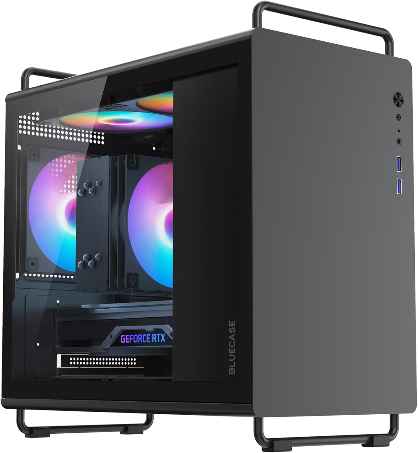 Gabinete Gamer Bg-056 Tiny Pro com 5 Fans Argb - Bluecase