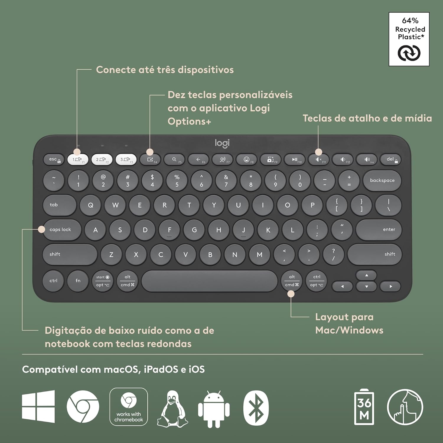 Reforça o formato slim e a portabilidade.