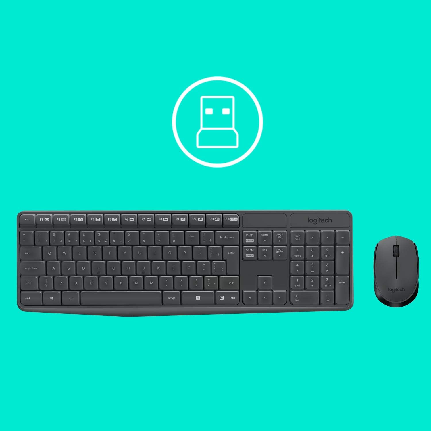 Evidencia que o kit é adequado para escritório, home office e uso diário.