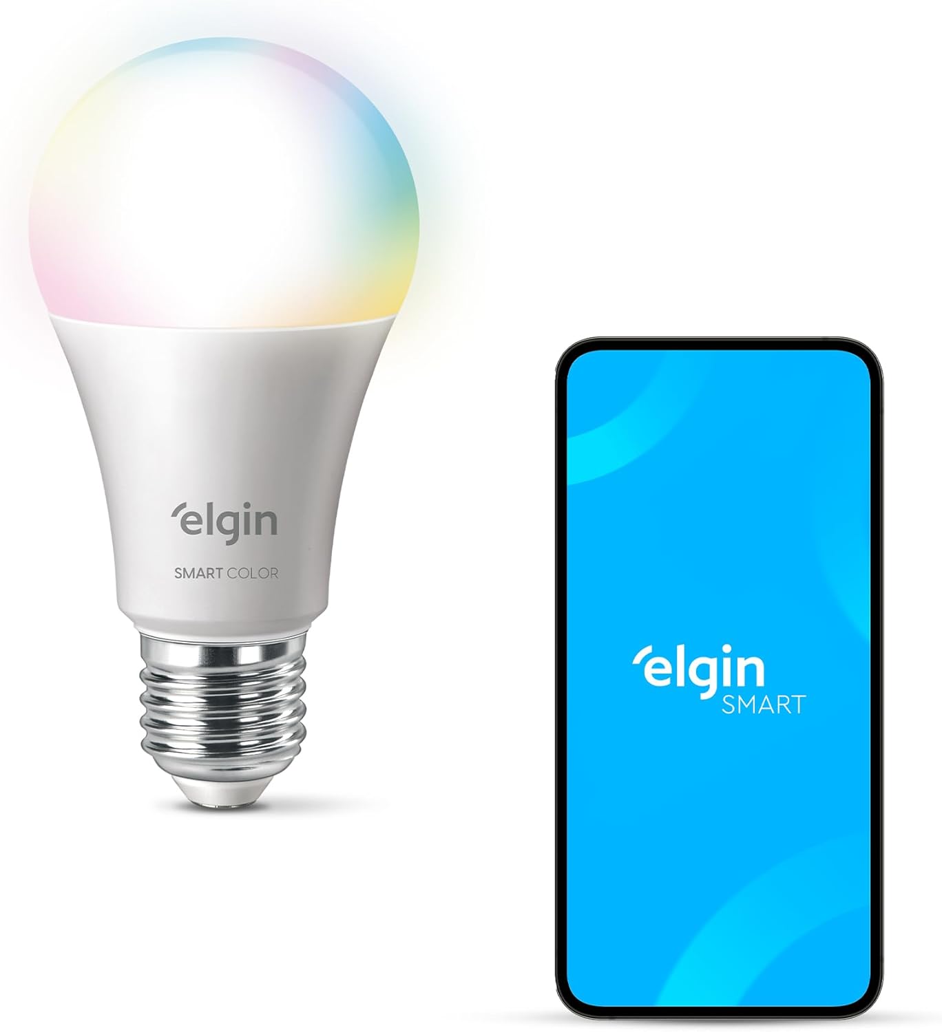 Lâmpada Inteligente Elgin 15W Rgb Wi-Fi
