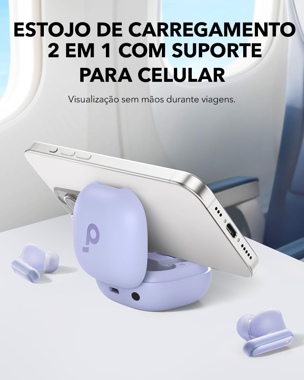 Ajuda a comunicar conforto, portabilidade e uso diário.