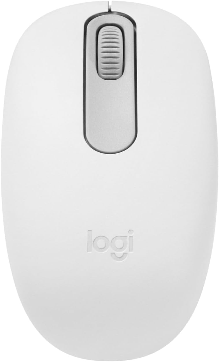 Mouse sem Fio Logitech M196 com Conexão Bluetooth, Design Ambidestro Compacto, Rastreamento Preciso, Compatível com Pc e Mac, Windows e Macos - Branco