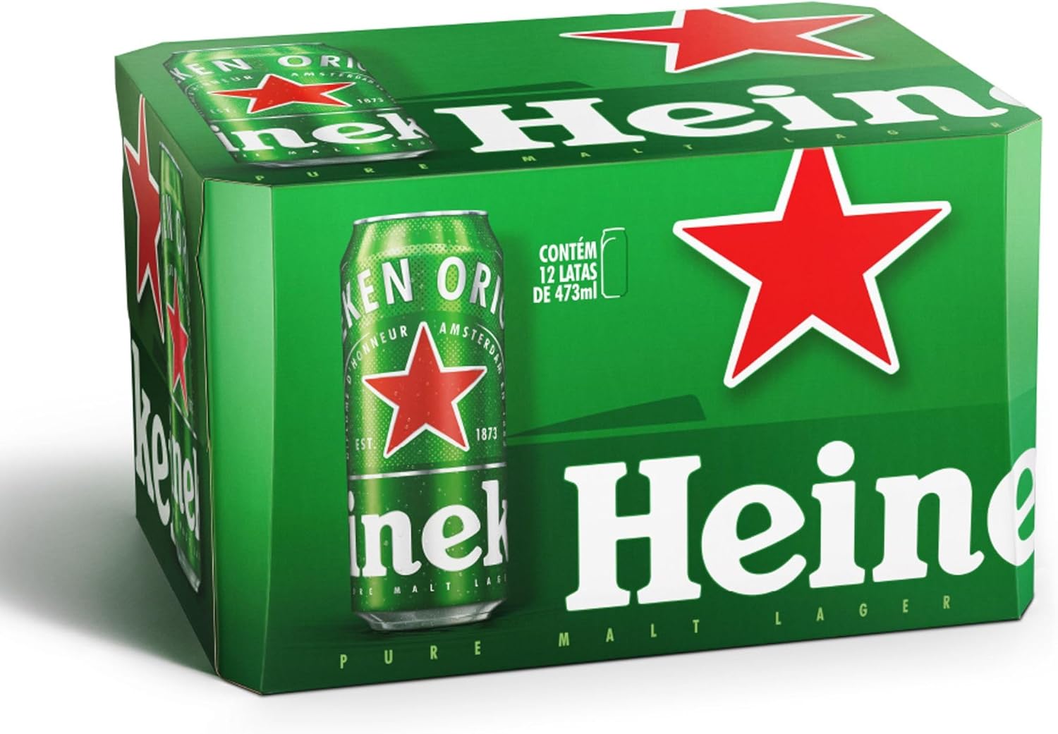 Heineken Cerveja Lata 473Ml Pack 12 Unidades