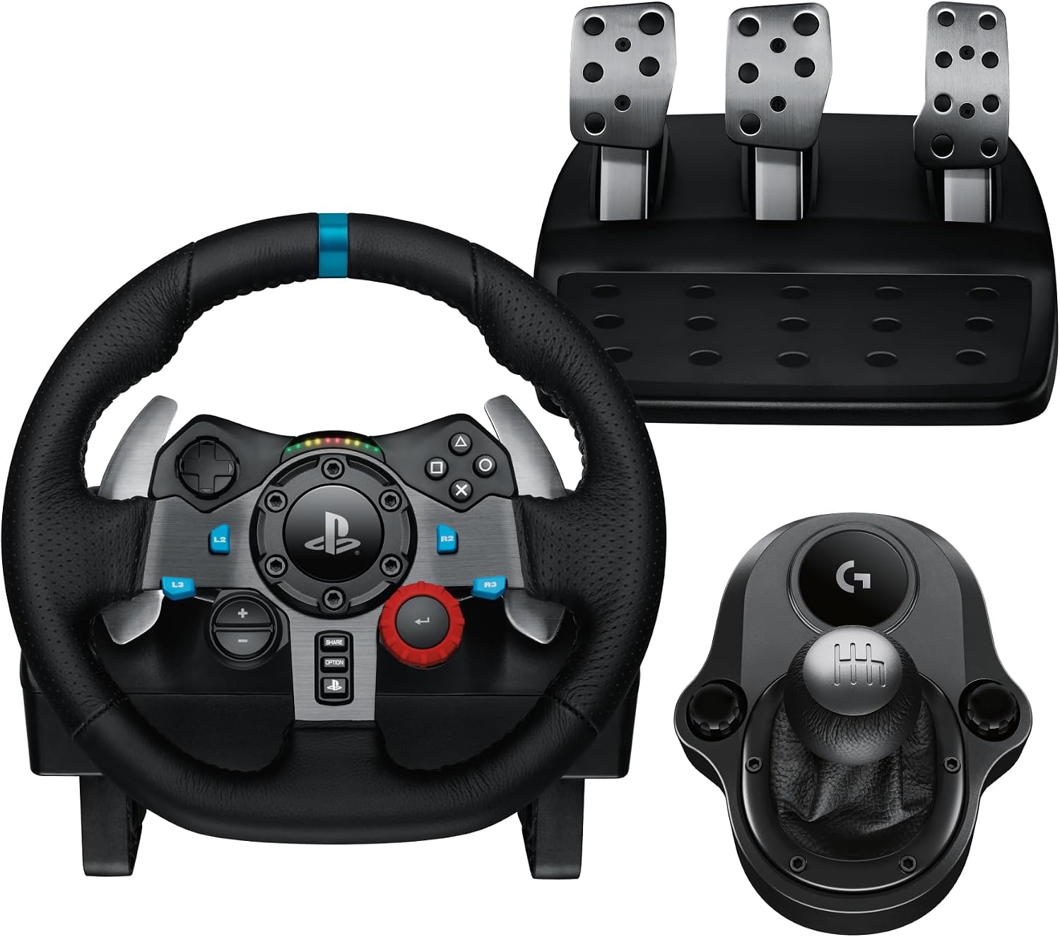 Combo Volante, Pedais e Cambio Logitech G29 Se Driving Force para Ps5, Ps4, Ps3 e Pc