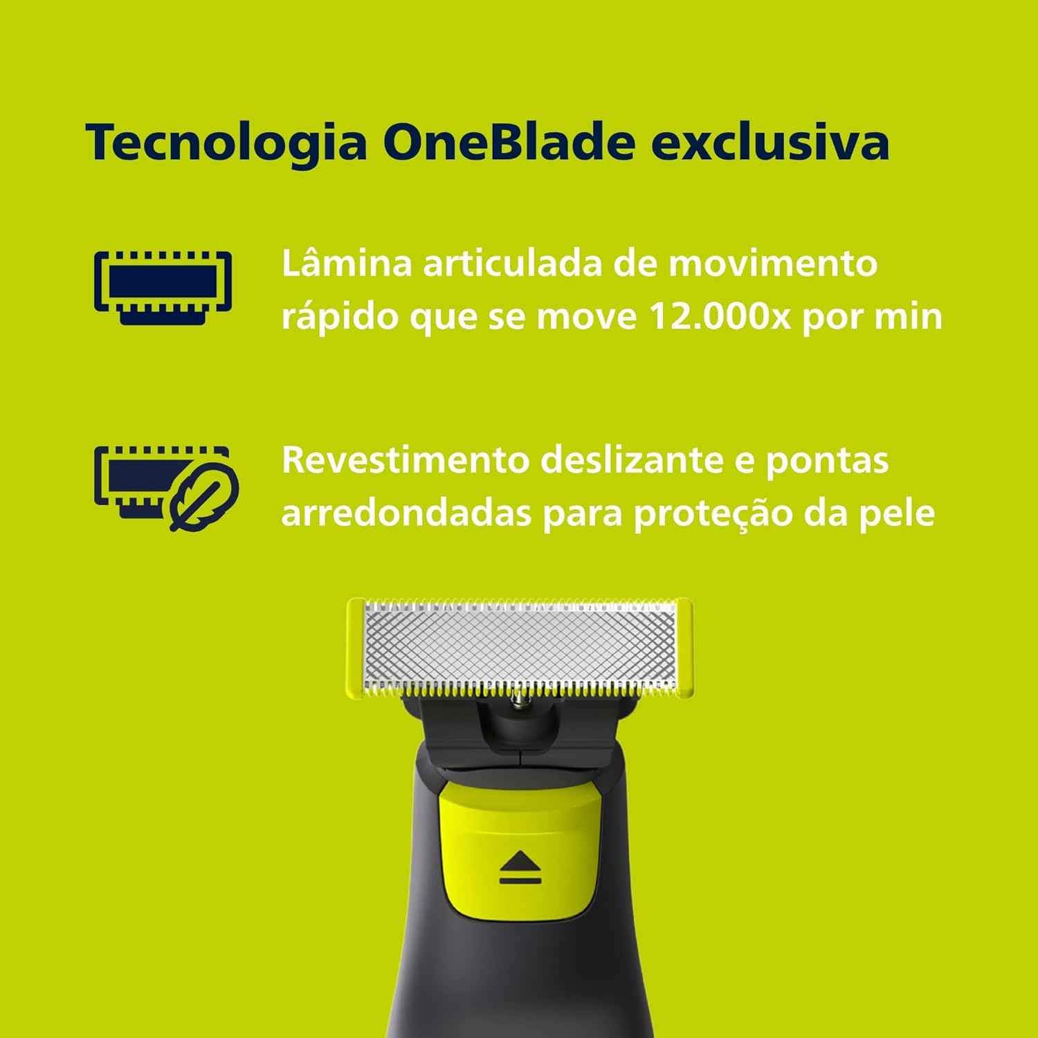 Destaca o pente de precisão com ajustes de comprimento, um dos principais diferenciais do modelo Pro.
