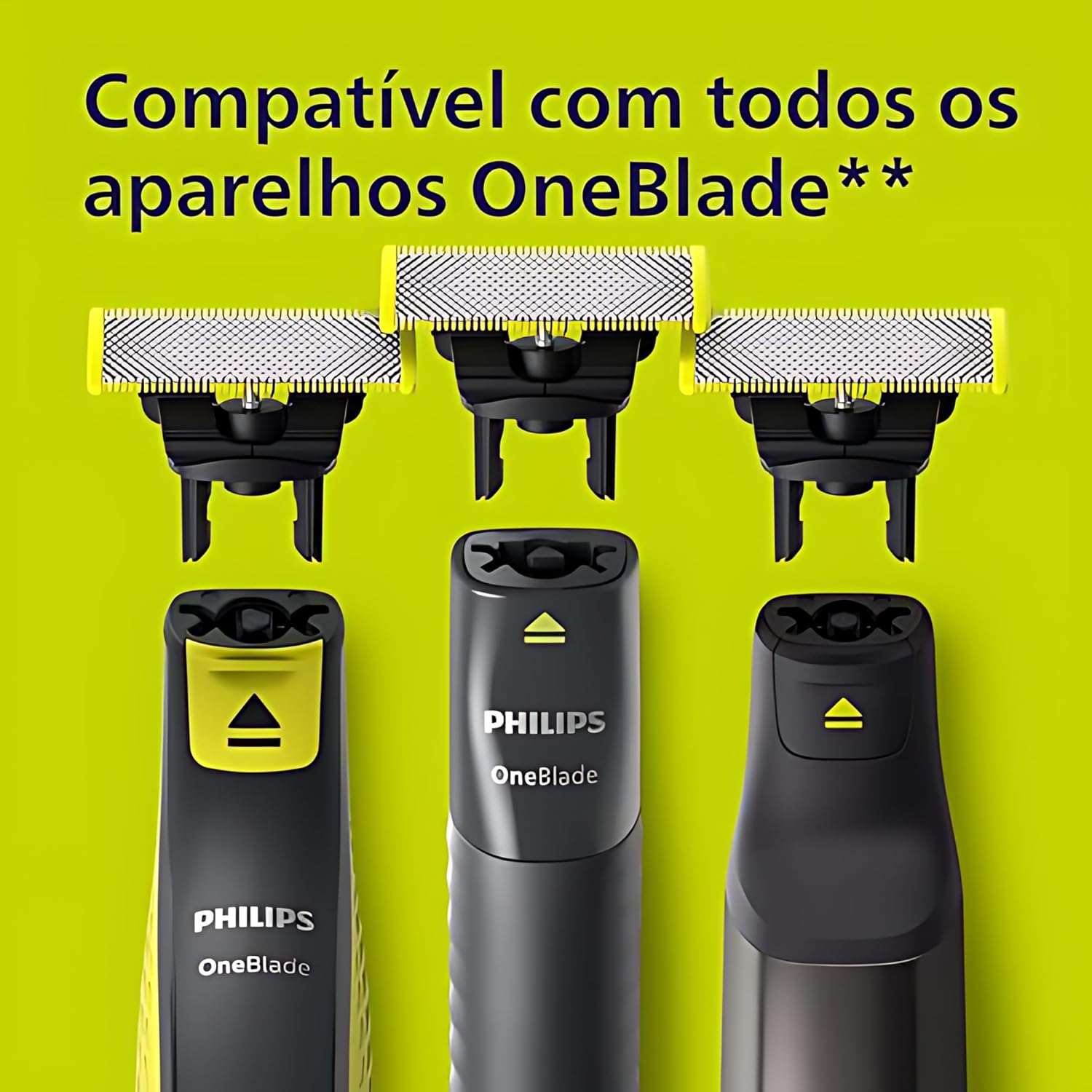 Formato físico da lâmina, construção e aparência do conjunto de corte.