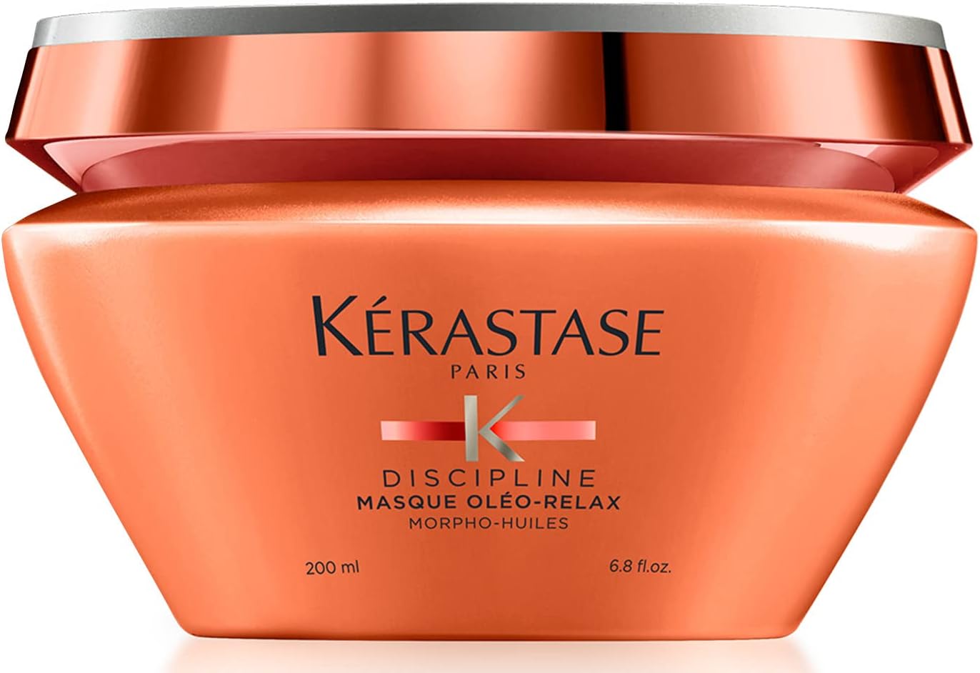 Kérastase Discipline Masque Oléo-Relax, Máscara Capilar de Hidratação para Cabelos com Frizz e Volume, Redução de Volume e Ação Antifrizz 24H, com Complexo Morpho-Huiles, 200Ml
