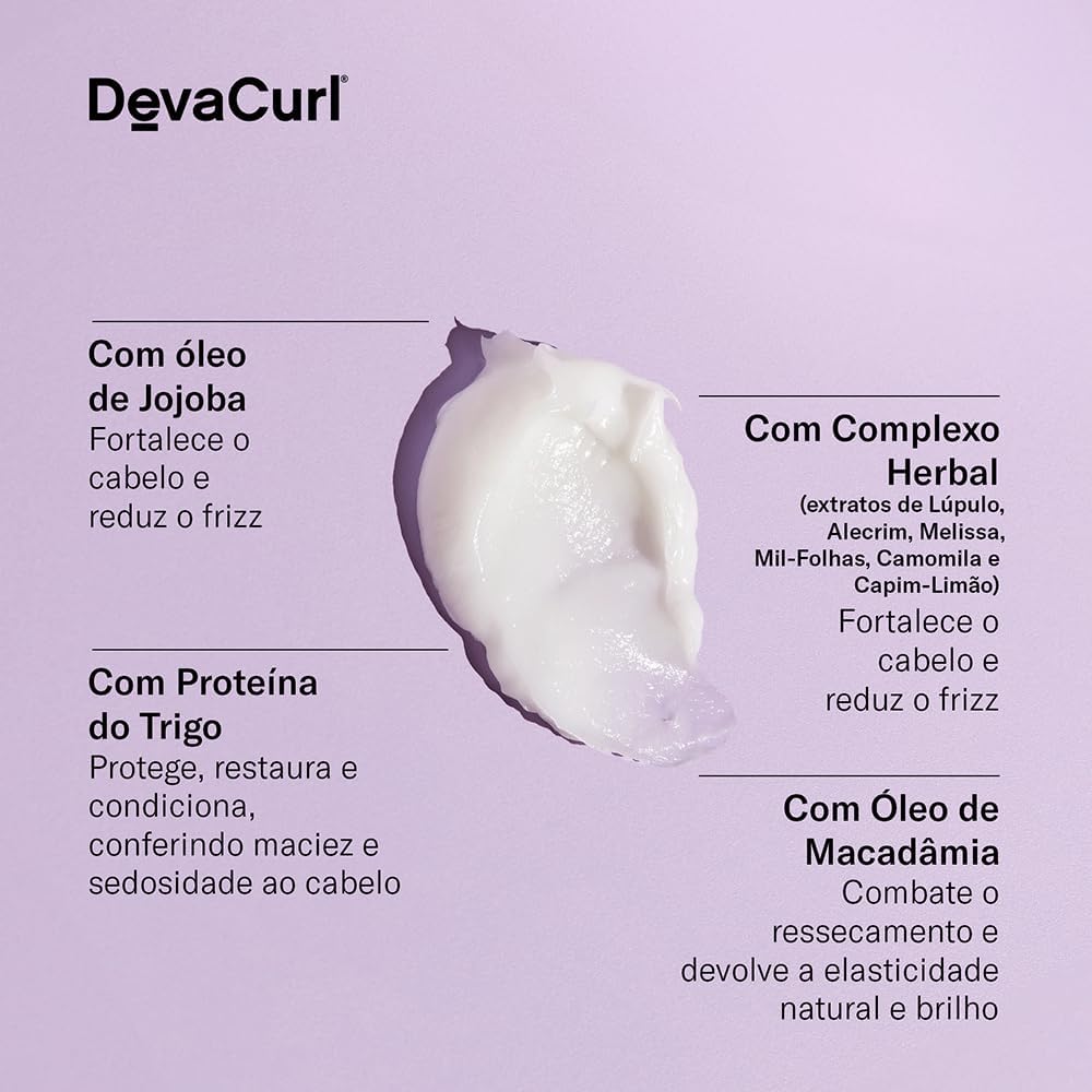 Serve para evidenciar atributos citados na descrição, como textura cremosa, definição e proposta anti-frizz.
