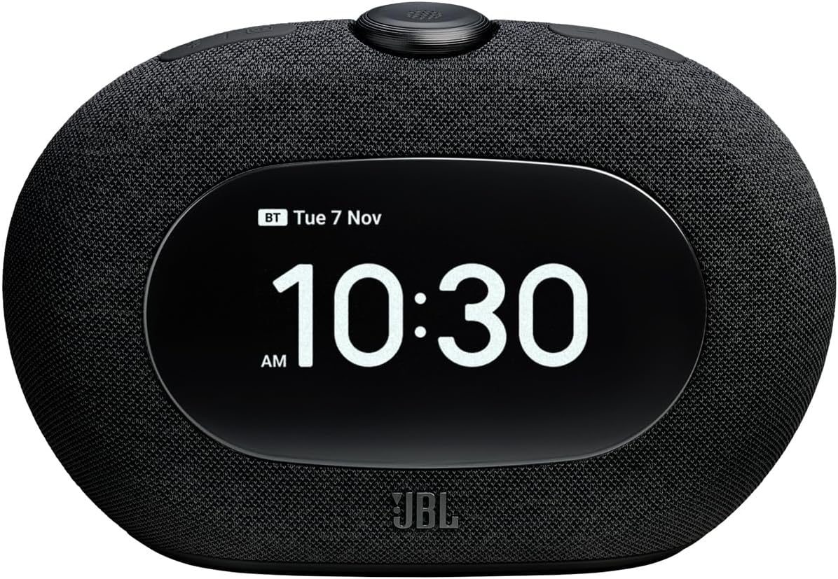 Jbl, Caixa de Som com Rádio-Relógio Fm, Horizon 3, 5 W Rms, Bluetooth, USB-C - Preto