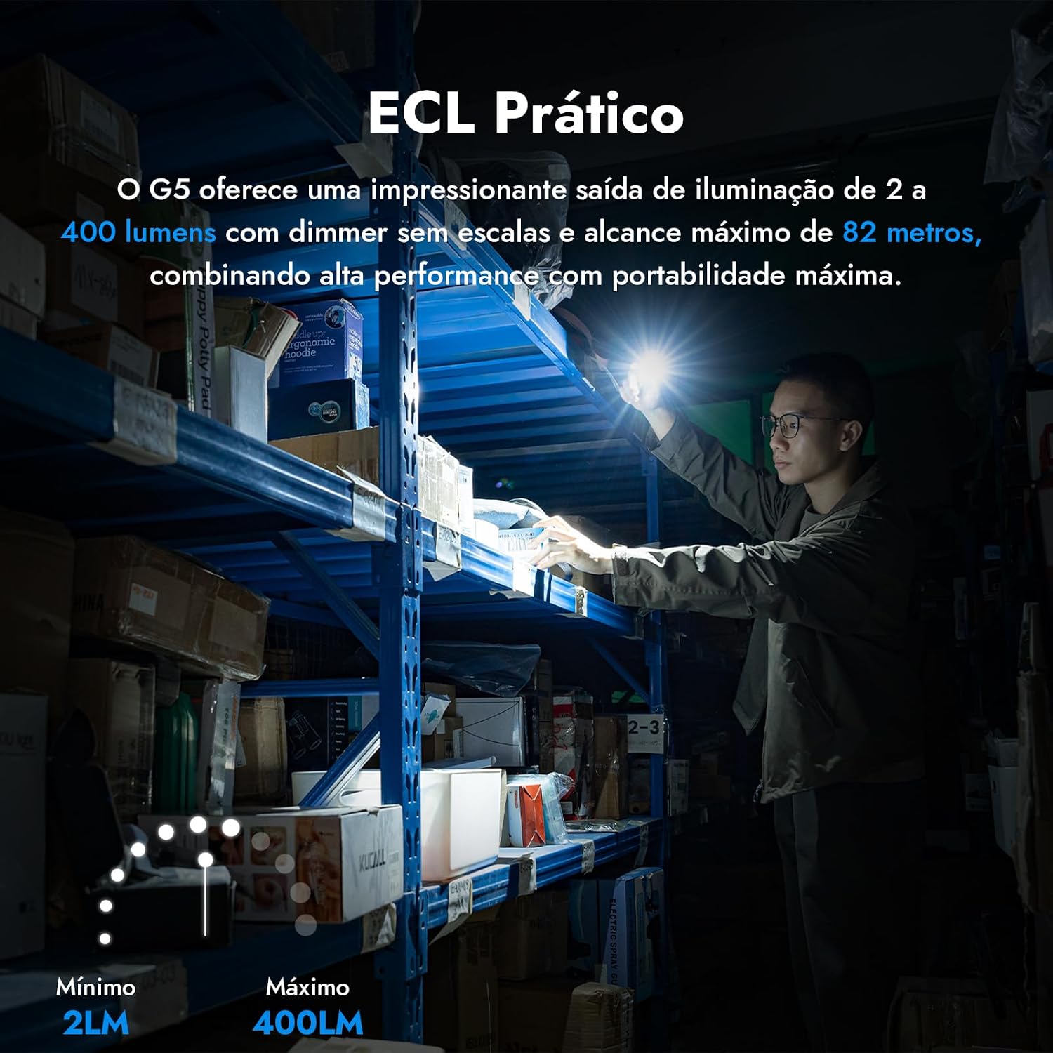 Evidencia aplicação real da iluminação e a versatilidade da lanterna em tarefas do dia a dia.
